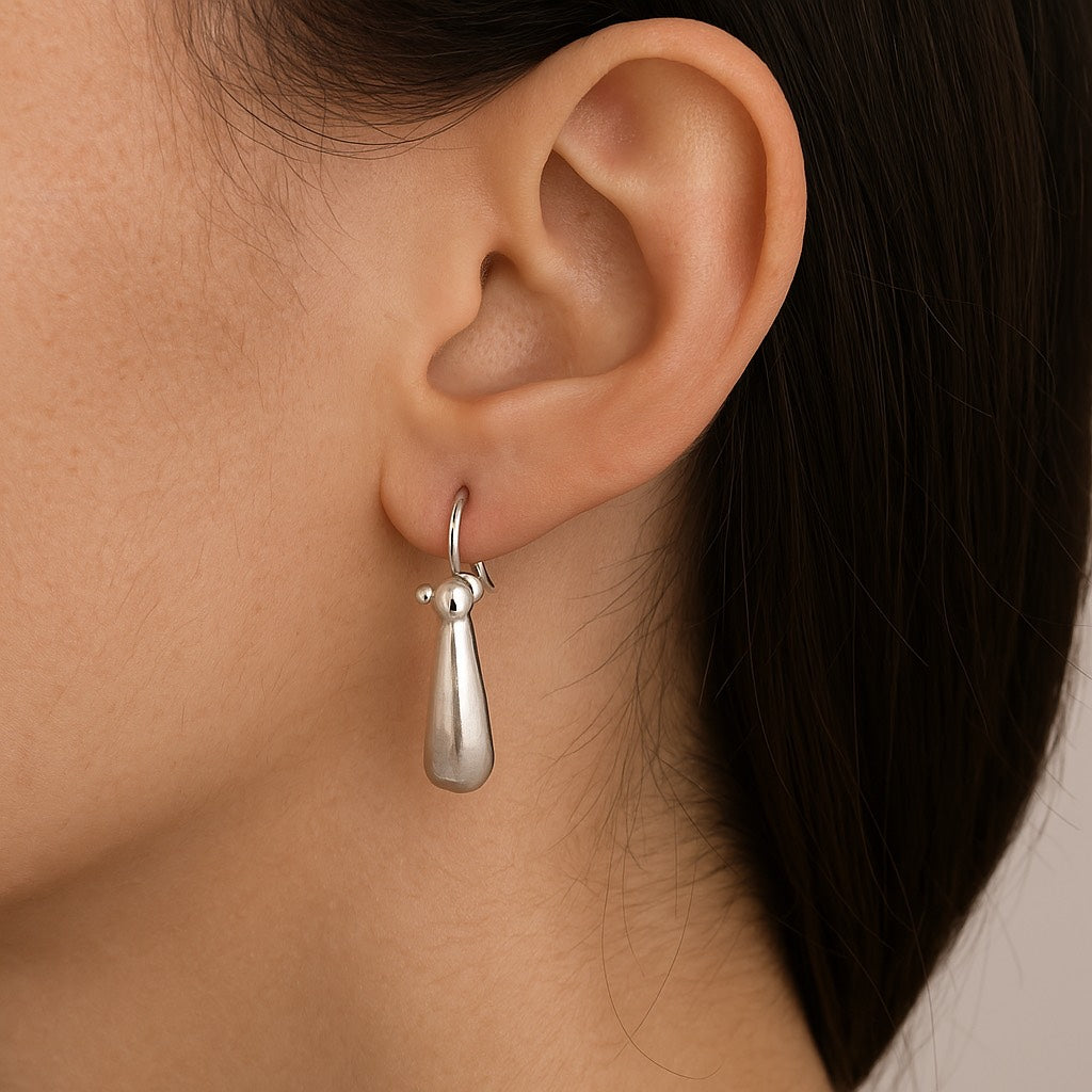 Pure Silver Hoop Earrings