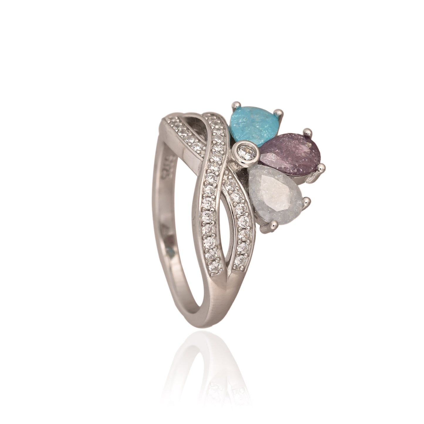 925 Silver Infinity Gemstone Ring – A Gift of Forever Bonds | Rasvi Jewels
