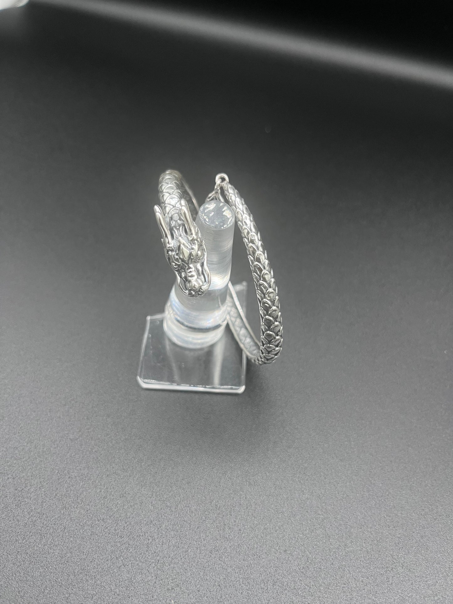 999 Pure Silver Dragon Head Bangle | Handcrafted Statement Bracelet for Men & Women | Symbol of Strength & Power | Rasvi Jewels